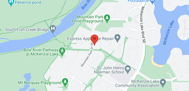 map of 121 MOUNTAIN PARK Drive SE